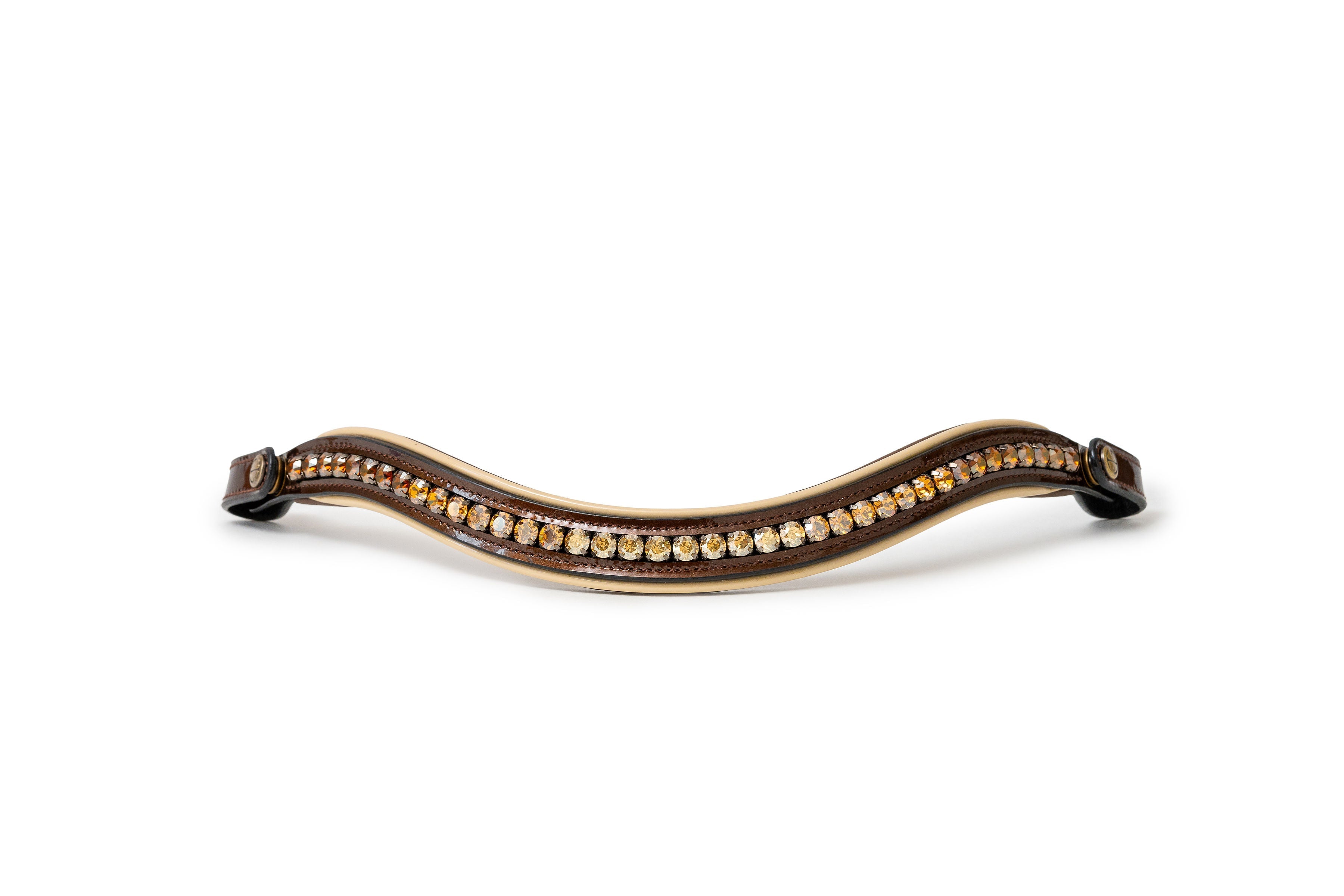 Halter Ego The Catalonia Metallic Bronze Leather Snaffle Bridle with Removable Flash - Halter Ego® - Equiluxe Tack