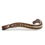 Halter Ego The Catalonia Metallic Bronze Leather Snaffle Bridle with Removable Flash - Halter Ego® - Equiluxe Tack