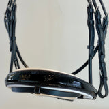 Halter Ego The Harlow Black Patent Snaffle Bridle - Removable Flash! - Halter Ego® - Equiluxe Tack