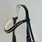 Halter Ego The Harlow Black Patent Snaffle Bridle - Removable Flash! - Halter Ego® - Equiluxe Tack