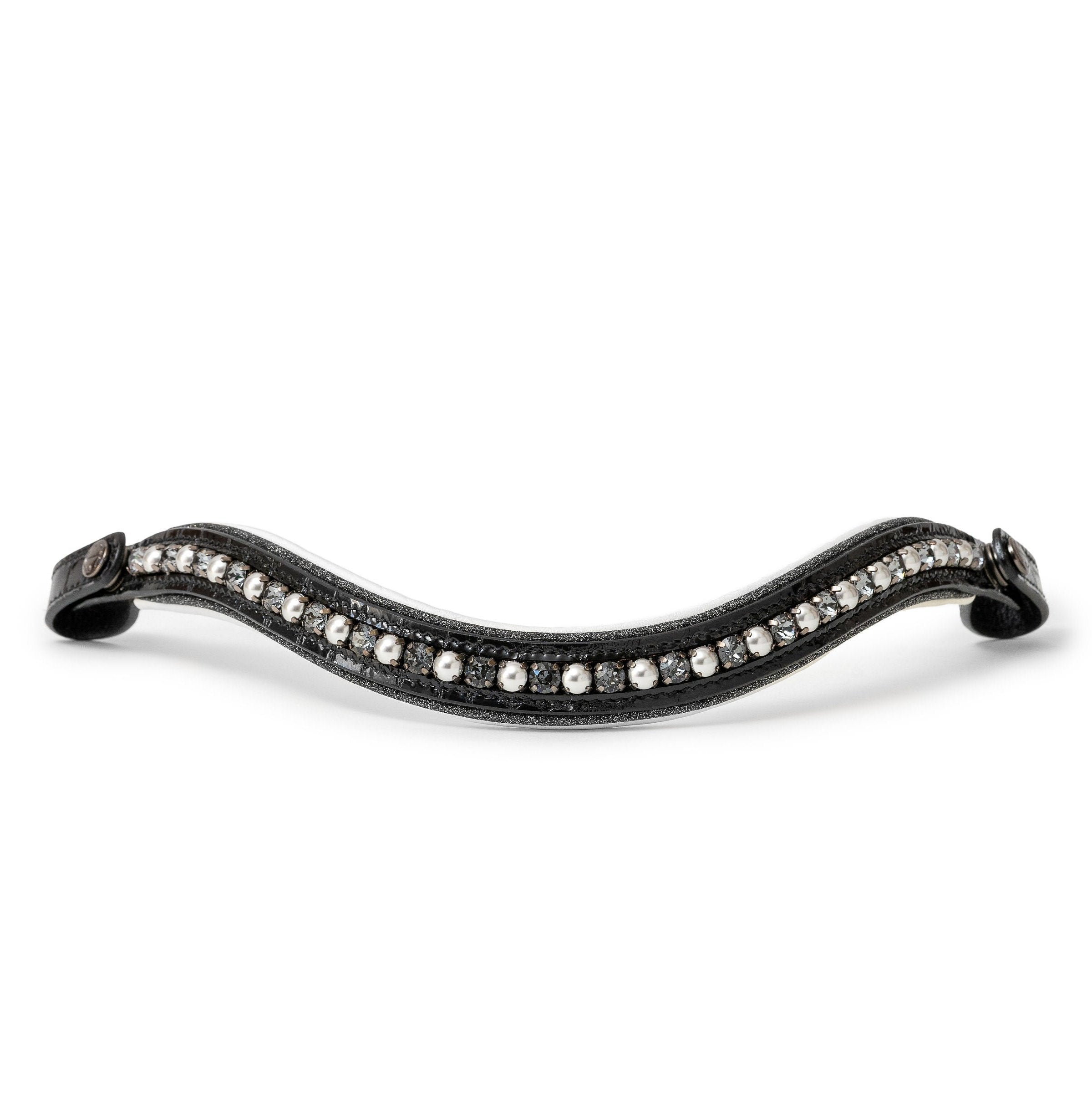 Halter Ego The Harlow Black Rolled Leather Double Bridle - Halter Ego® - Equiluxe Tack