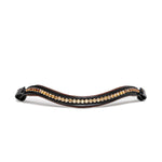 Halter Ego The Palermo Black Patent Leather Snaffle with Brown Padding - Halter Ego® - Equiluxe Tack