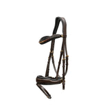 Halter Ego The Sarah - Maple Brown Leather Snaffle Bridle with Removable Flash - Halter Ego® - Equiluxe Tack
