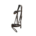 Halter Ego The Sarah - Maple Brown Leather Snaffle Bridle with Removable Flash - Halter Ego® - Equiluxe Tack