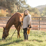 Hannah Childs Addison Riding Poncho with Sleeves - Hannah Childs Lifestyle - Equiluxe Tack