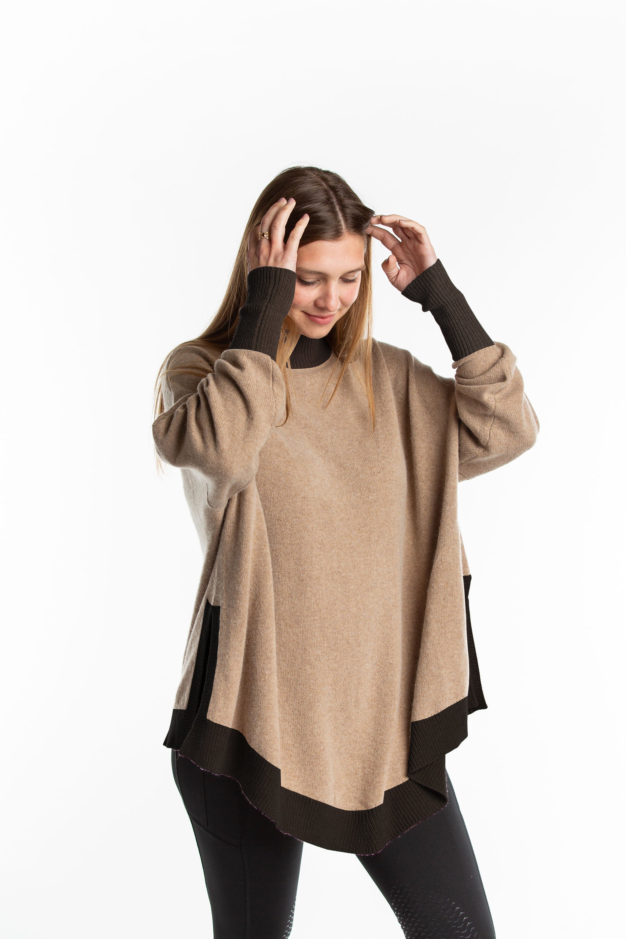 Hannah Childs Addison Riding Poncho with Sleeves - Hannah Childs Lifestyle - Equiluxe Tack