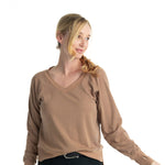 Hannah Childs Asher Bamboo V Neck Sweatshirt - Hannah Childs Lifestyle - Equiluxe Tack