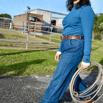 Hannah Childs Cameron Rib Mock Neck Performance Top - Hannah Childs Lifestyle - Equiluxe Tack