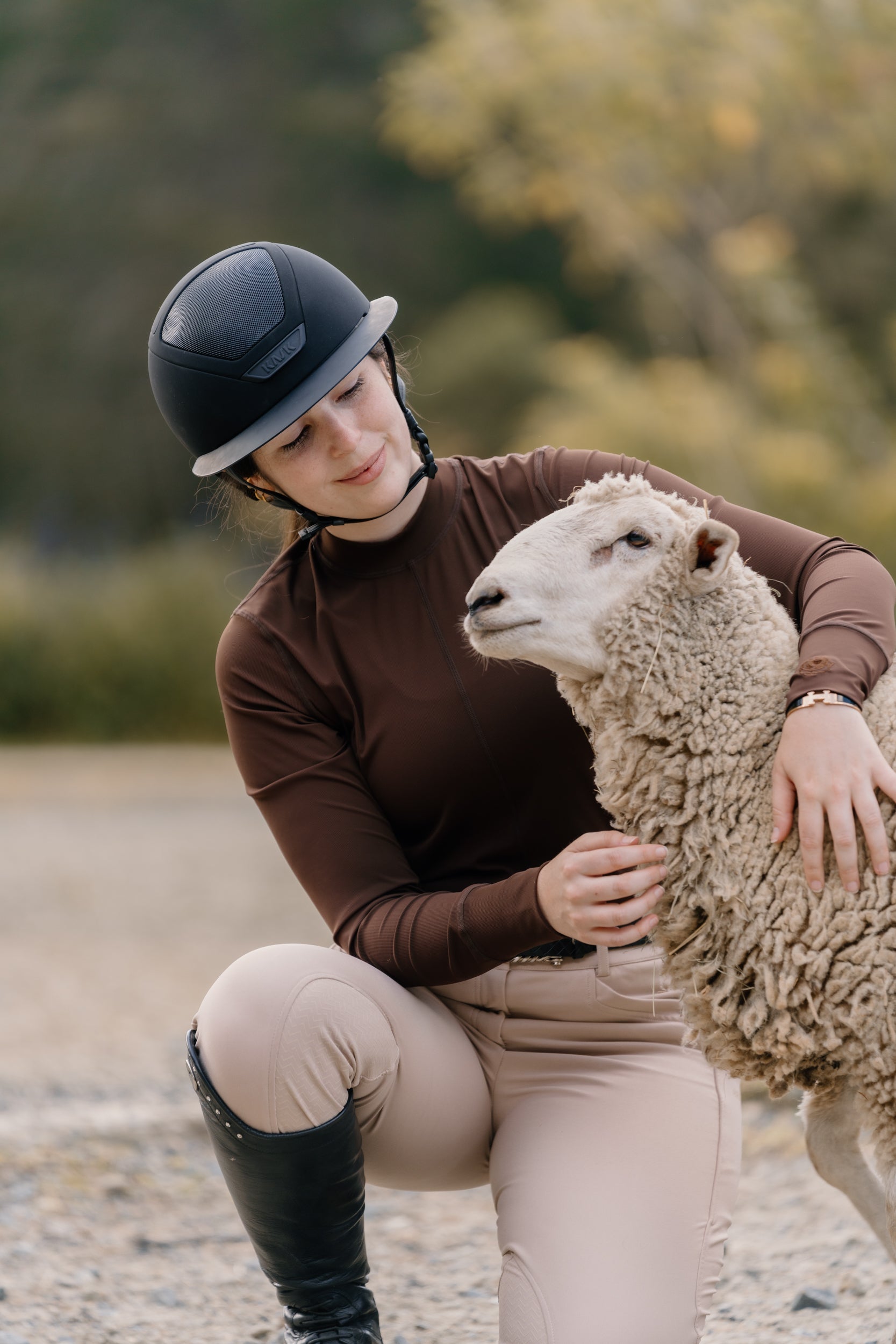 Hannah Childs Cameron Rib Mock Neck Performance Top - Hannah Childs Lifestyle - Equiluxe Tack