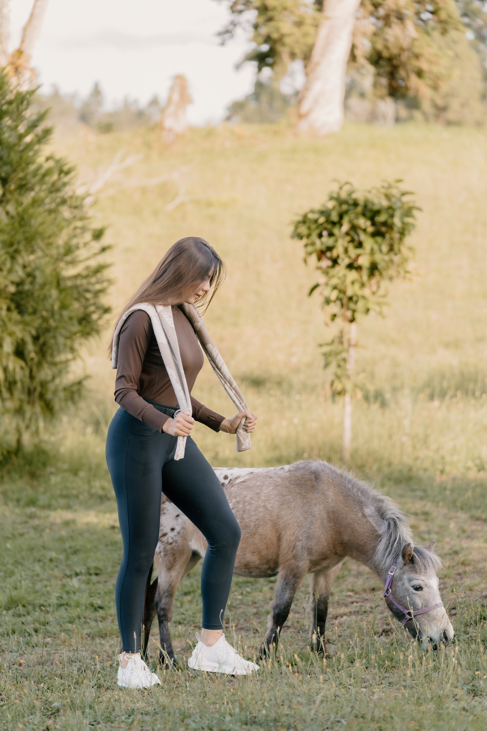 Hannah Childs Cameron Rib Mock Neck Performance Top - Hannah Childs Lifestyle - Equiluxe Tack