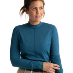 Hannah Childs Cameron Rib Mock Neck Performance Top - Hannah Childs Lifestyle - Equiluxe Tack