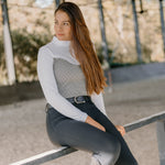 Hannah Childs Clarissa Mesh Long Sleeve Zip Top - Hannah Childs Lifestyle - Equiluxe Tack