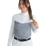 Hannah Childs Clarissa Mesh Long Sleeve Zip Top - Hannah Childs Lifestyle - Equiluxe Tack