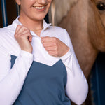 Hannah Childs Clarissa Mesh Long Sleeve Zip Top - Hannah Childs Lifestyle - Equiluxe Tack