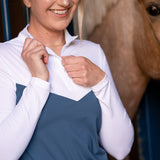 Hannah Childs Clarissa Mesh Long Sleeve Zip Top - Hannah Childs Lifestyle - Equiluxe Tack