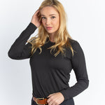 Hannah Childs Harper Perforated Long Sleeve Tech Tee - Hannah Childs Lifestyle - Equiluxe Tack