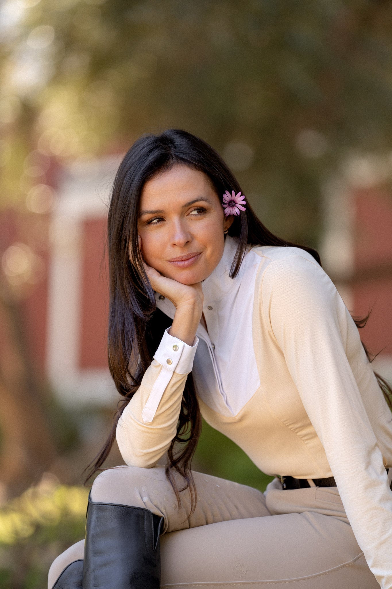 Hannah Childs Luna Long Sleeve Show Shirt - Hannah Childs Lifestyle - Equiluxe Tack