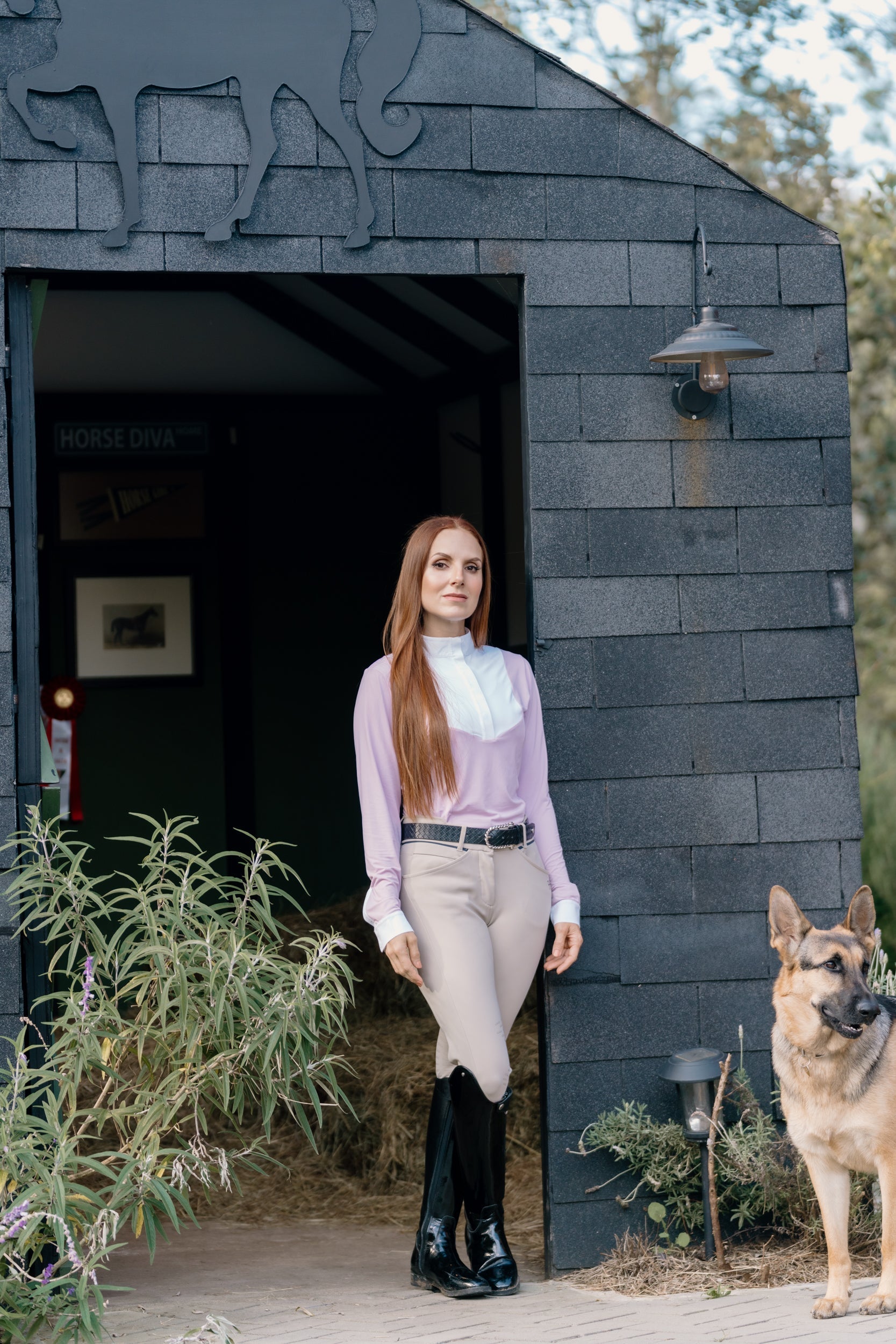 Hannah Childs Luna Long Sleeve Show Shirt - Hannah Childs Lifestyle - Equiluxe Tack