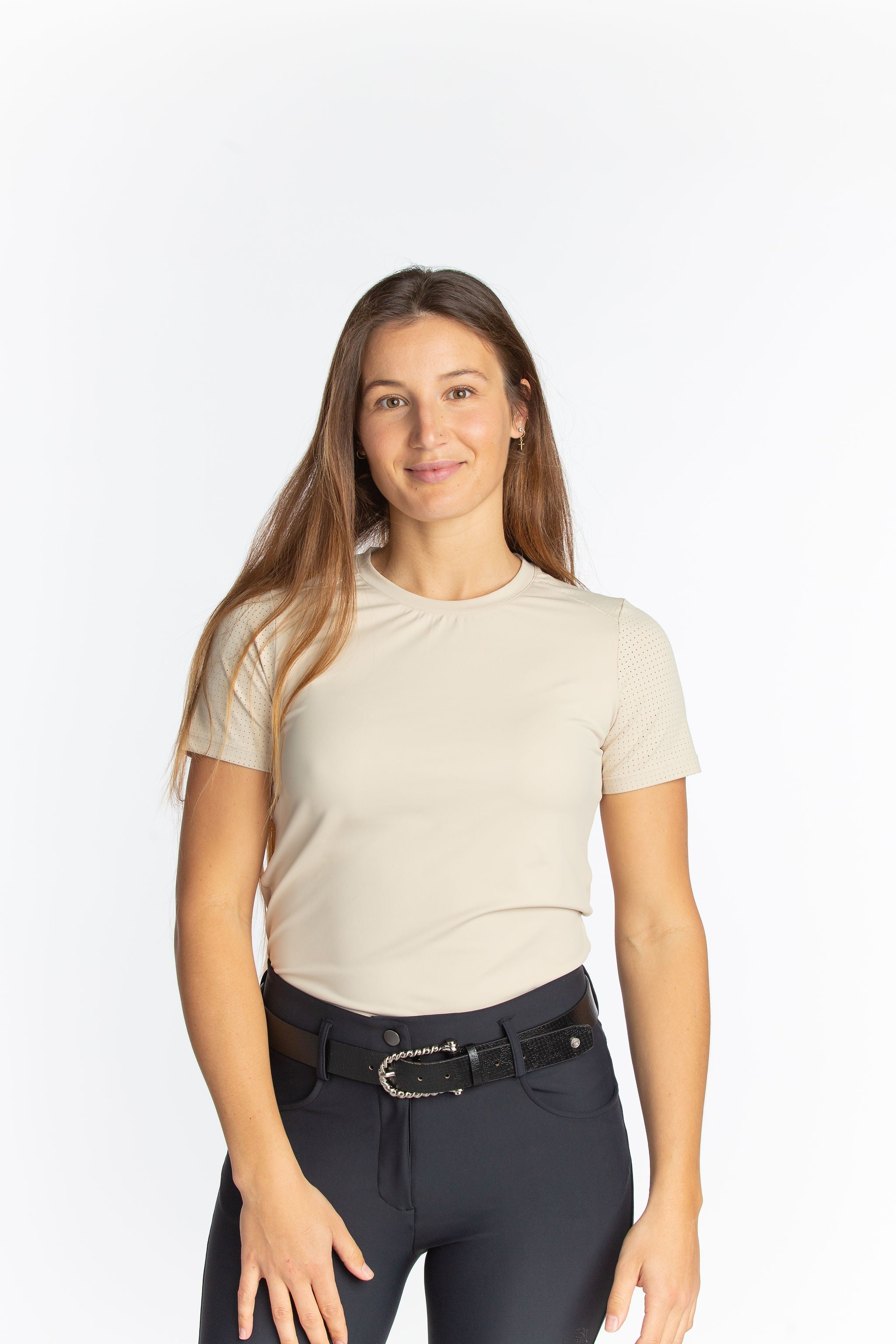 Hannah Childs Maddy Perforated Short Sleeve Tech Tee - Hannah Childs Lifestyle - Equiluxe Tack