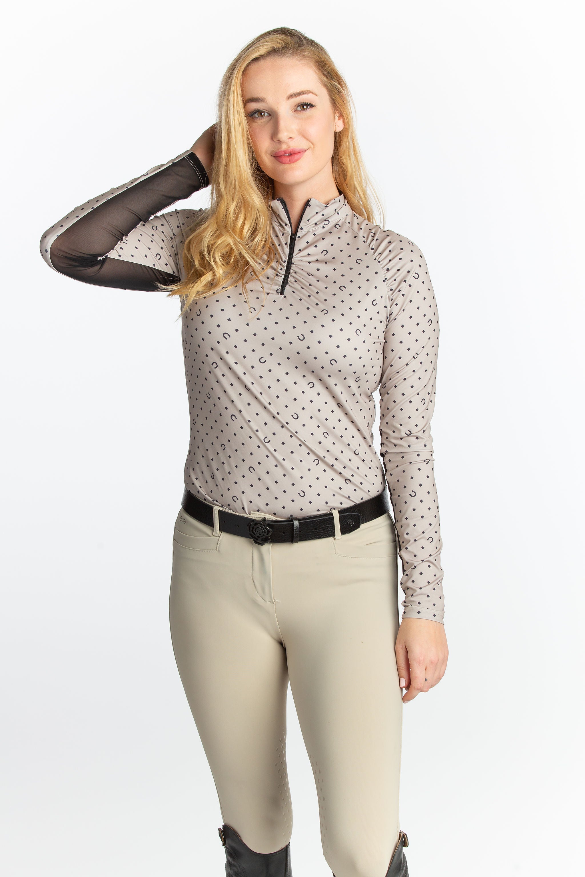 Hannah Childs Naomi Long Sleeve Zip Top - Hannah Childs Lifestyle - Equiluxe Tack