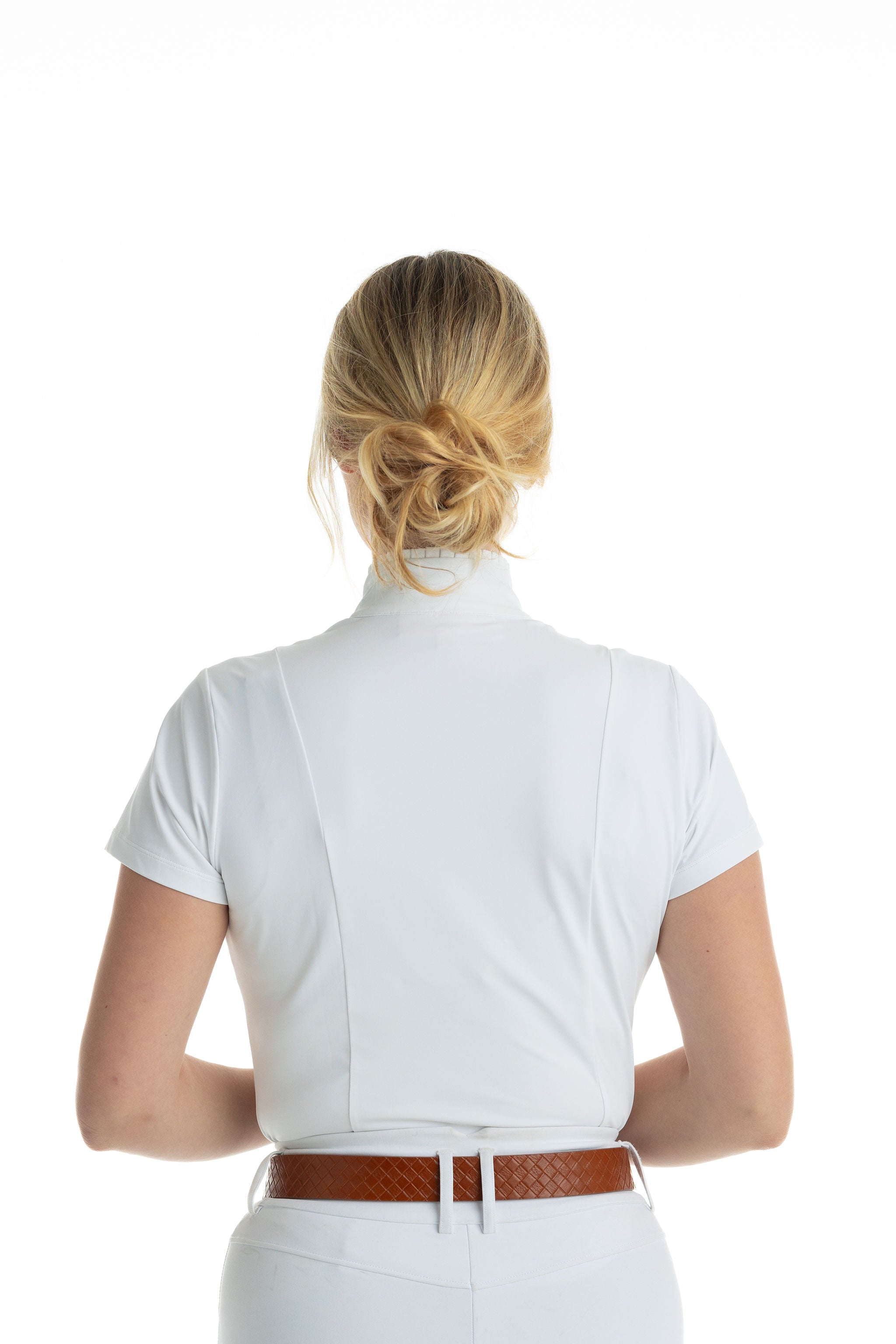 Hannah Childs Rachel Ruffle Short Sleeve Show Shirt - Hannah Childs Lifestyle - Equiluxe Tack