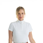 Hannah Childs Rachel Ruffle Short Sleeve Show Shirt - Hannah Childs Lifestyle - Equiluxe Tack