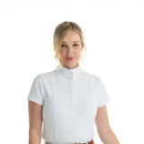 Hannah Childs Rachel Ruffle Short Sleeve Show Shirt - Hannah Childs Lifestyle - Equiluxe Tack