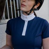 Hannah Childs Rachel Ruffle Short Sleeve Show Shirt - Hannah Childs Lifestyle - Equiluxe Tack