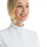 Hannah Childs Rachel Ruffle Short Sleeve Show Shirt - Hannah Childs Lifestyle - Equiluxe Tack