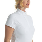 Hannah Childs Rachel Ruffle Short Sleeve Show Shirt - Hannah Childs Lifestyle - Equiluxe Tack
