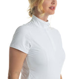 Hannah Childs Rachel Ruffle Short Sleeve Show Shirt - Hannah Childs Lifestyle - Equiluxe Tack
