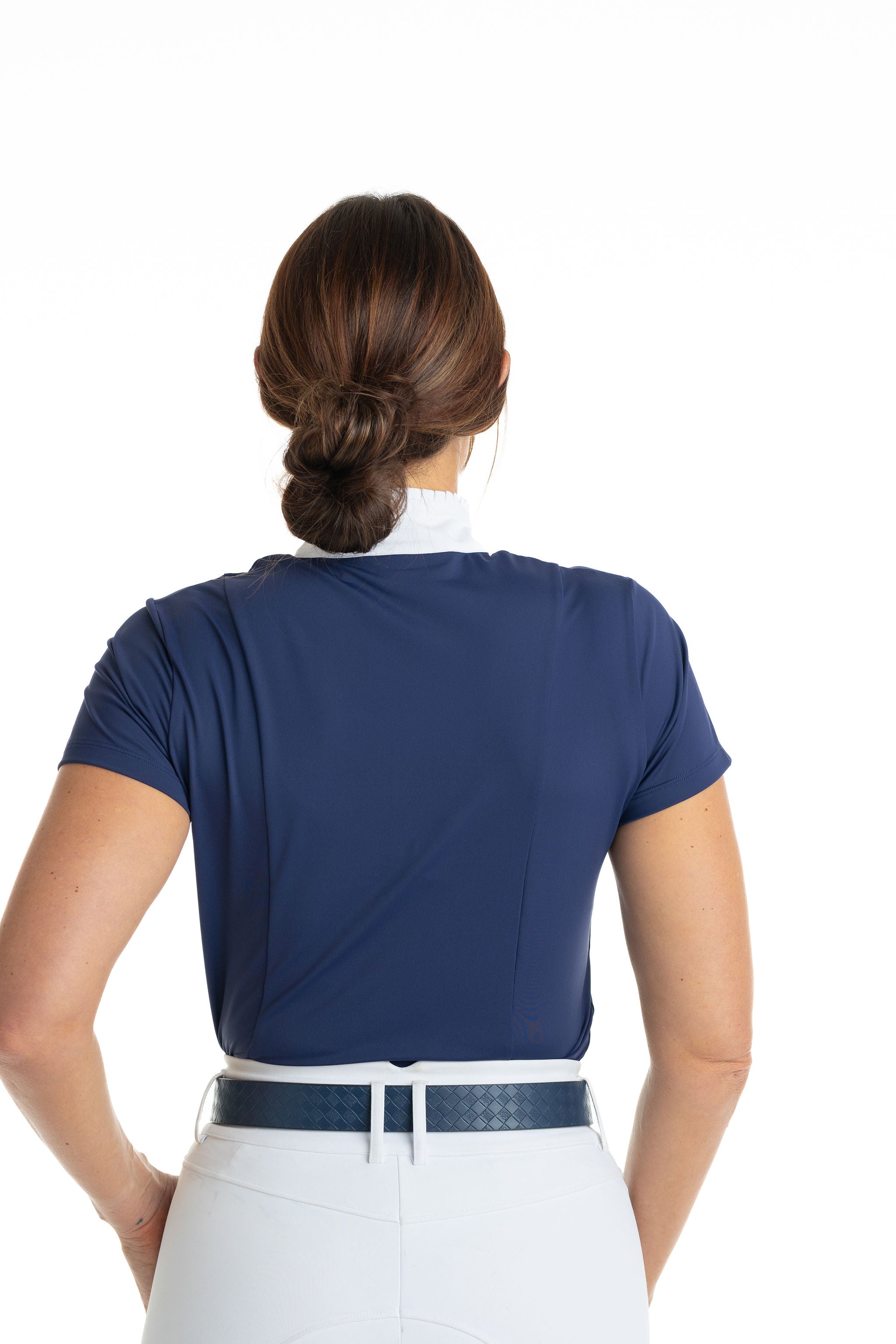 Hannah Childs Rachel Ruffle Short Sleeve Show Shirt - Hannah Childs Lifestyle - Equiluxe Tack
