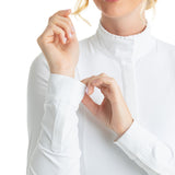 Hannah Childs Shelby Ruffle Long Sleeve Show Shirt - Hannah Childs Lifestyle - Equiluxe Tack