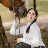 Hannah Childs Shelby Ruffle Long Sleeve Show Shirt - Hannah Childs Lifestyle - Equiluxe Tack