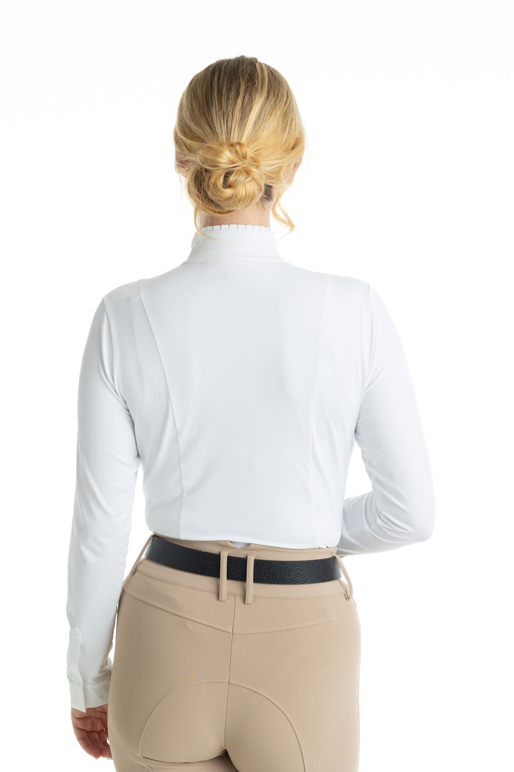 Hannah Childs Shelby Ruffle Long Sleeve Show Shirt - Hannah Childs Lifestyle - Equiluxe Tack