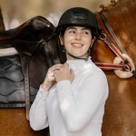 Hannah Childs Shelby Ruffle Long Sleeve Show Shirt - Hannah Childs Lifestyle - Equiluxe Tack