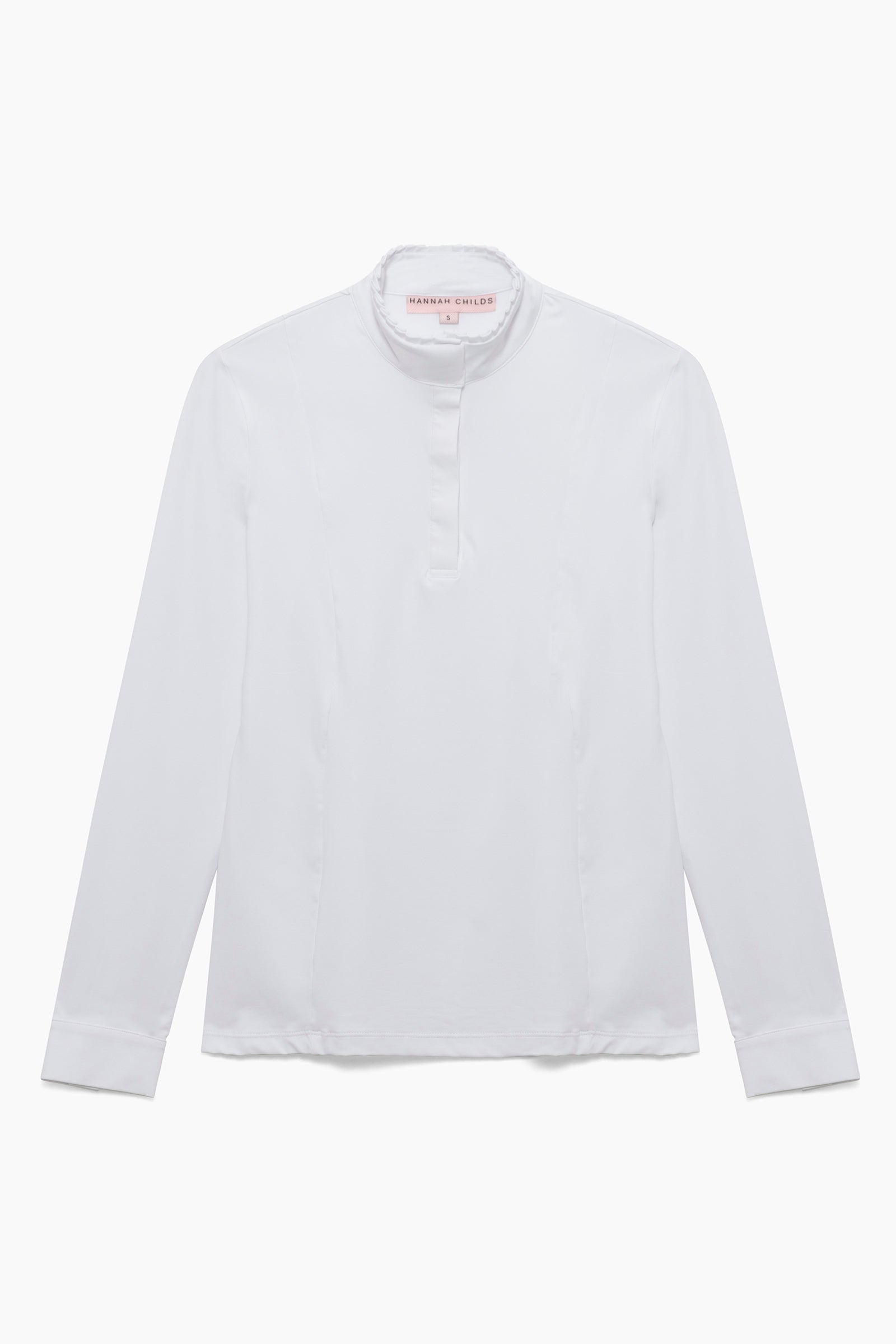 Hannah Childs Shelby Ruffle Long Sleeve Show Shirt - Hannah Childs Lifestyle - Equiluxe Tack