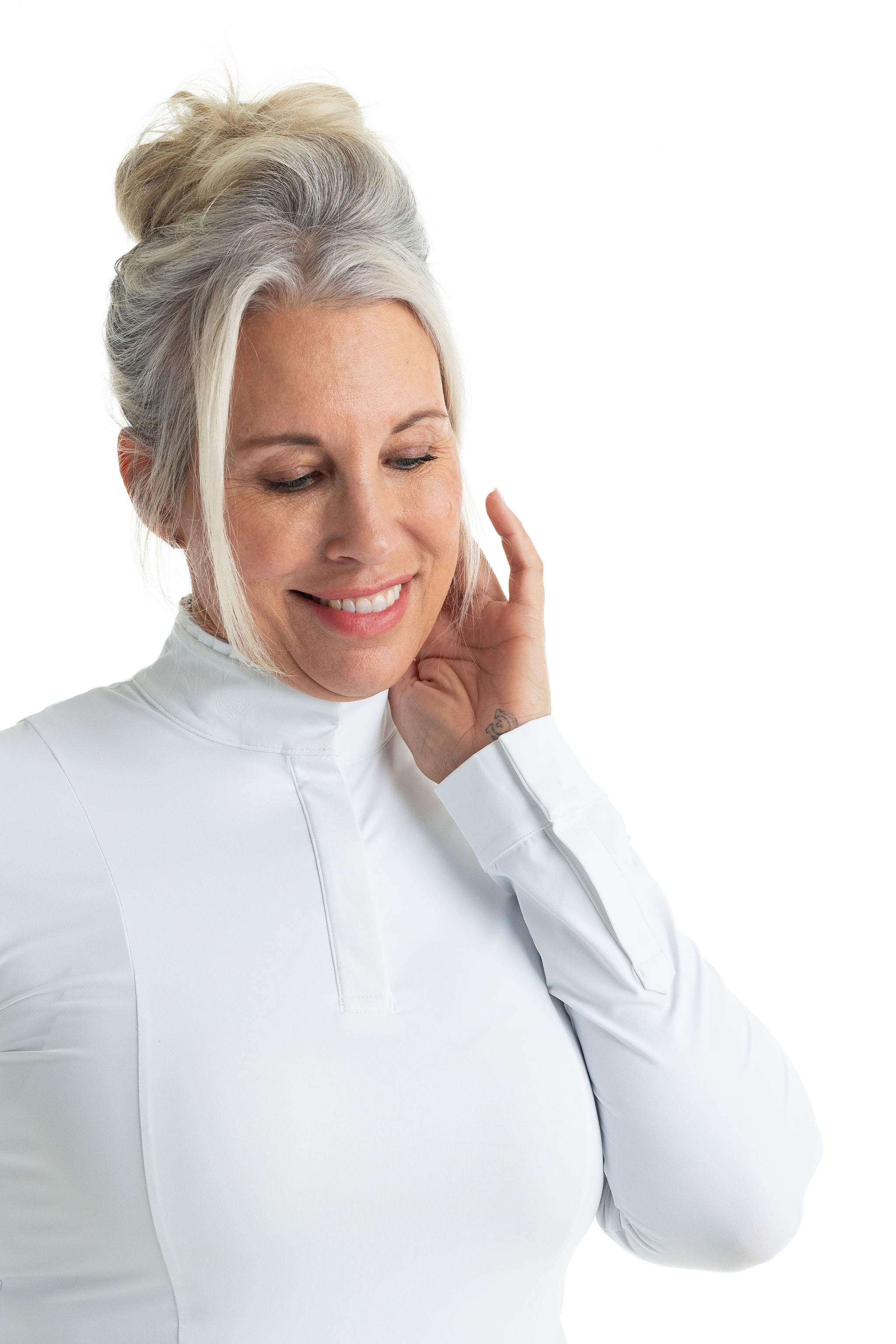 Hannah Childs Shelby Ruffle Long Sleeve Show Shirt - Hannah Childs Lifestyle - Equiluxe Tack