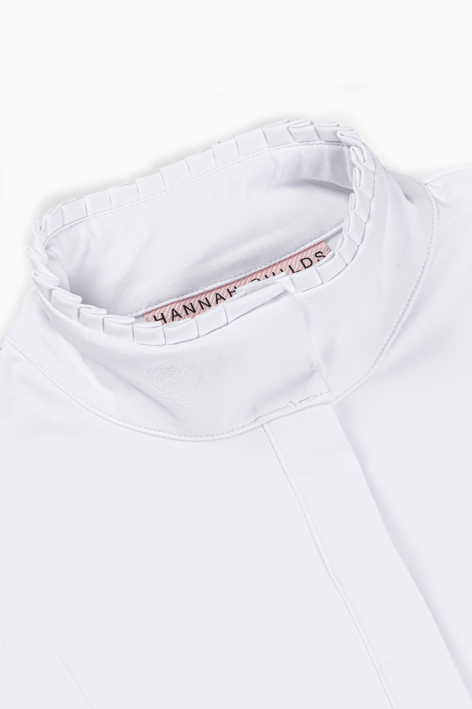 Hannah Childs Shelby Ruffle Long Sleeve Show Shirt - Hannah Childs Lifestyle - Equiluxe Tack