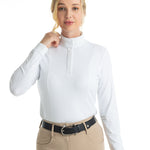 Hannah Childs Shelby Ruffle Long Sleeve Show Shirt - Hannah Childs Lifestyle - Equiluxe Tack