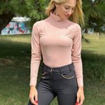 Harcour Venti Womens Mock Neck Perforated Long Sleeve Technical Shirt - Harcour USA - Equiluxe Tack