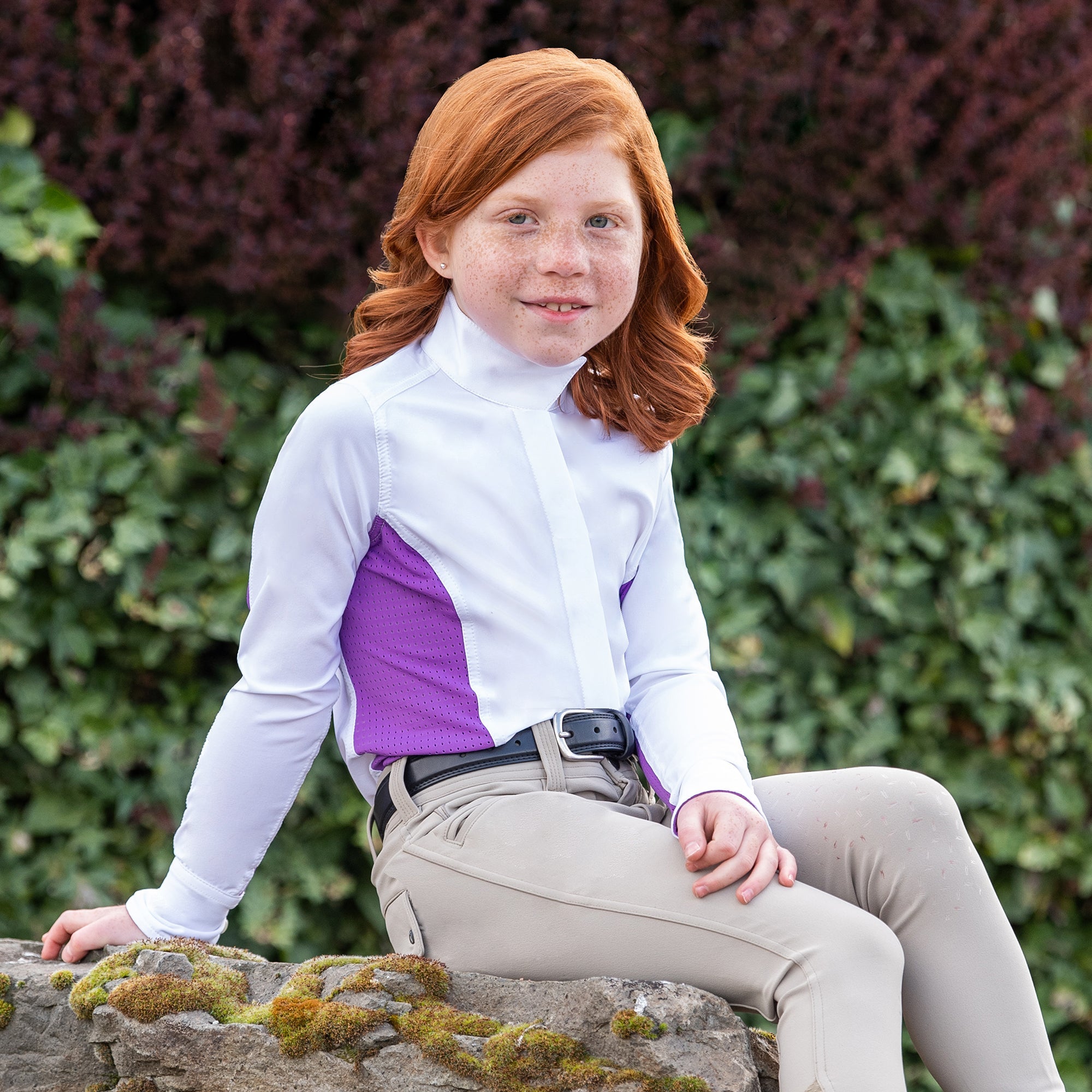 Irideon Kids' Athena Long Sleeve Show Shirt - Irideon - Equiluxe Tack