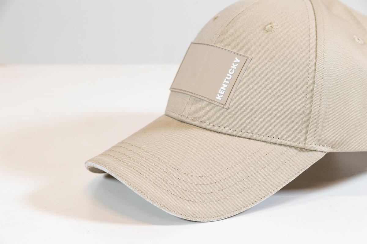 Kentucky Horsewear Baseball Cap Rubber Logo - Beige - Kentucky Horsewear - Equiluxe Tack