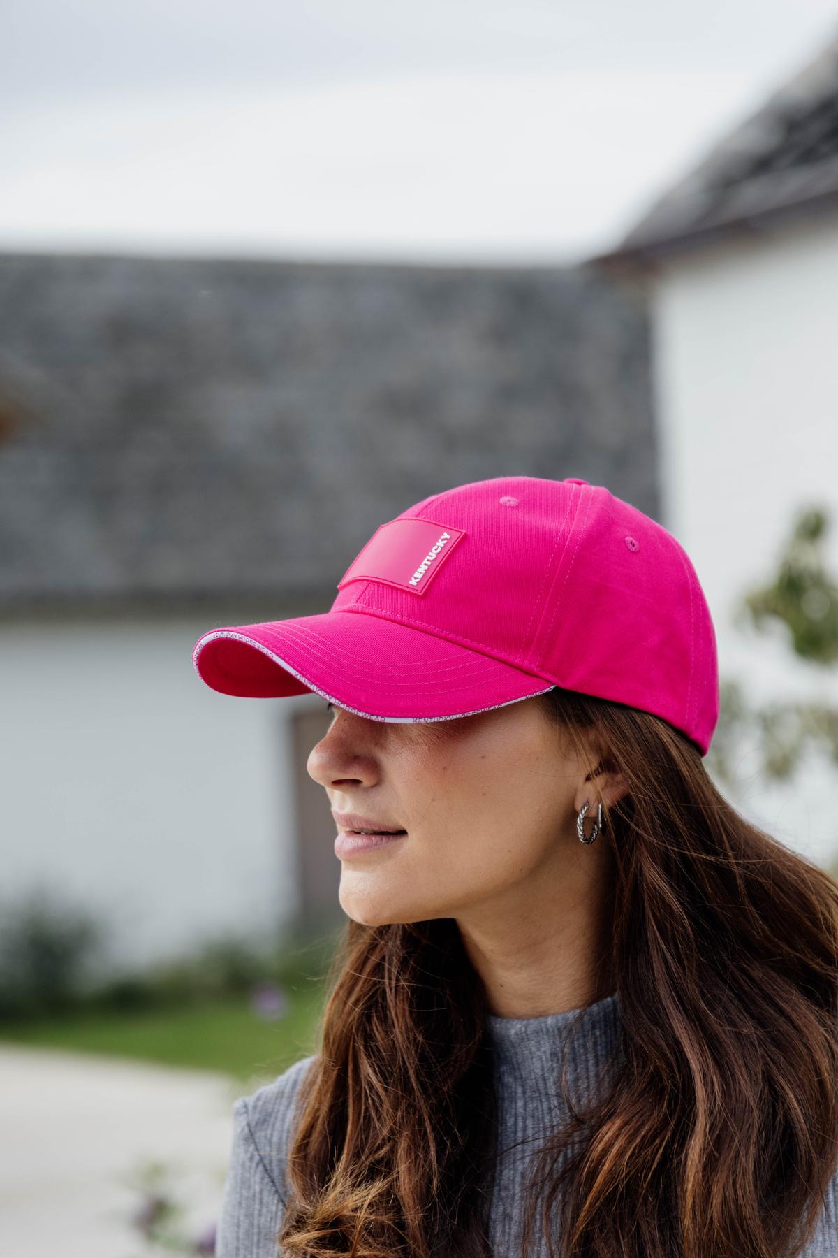 Kentucky Horsewear Baseball Cap Rubber Logo - Pink - Kentucky Horsewear - Equiluxe Tack