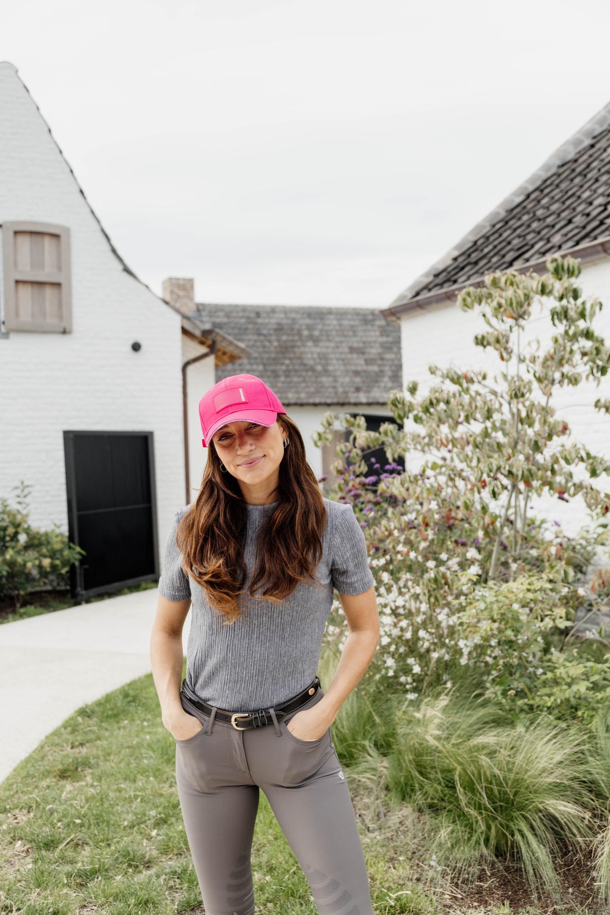 Kentucky Horsewear Baseball Cap Rubber Logo - Pink - Kentucky Horsewear - Equiluxe Tack