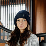 Kentucky Horsewear Beanie Rubber Logo - Navy - Kentucky Horsewear - Equiluxe Tack