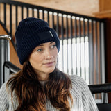 Kentucky Horsewear Beanie Rubber Logo - Navy - Kentucky Horsewear - Equiluxe Tack