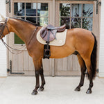 Kentucky Horsewear Saddle Pad 3D Logo Onion Quilt Jumping - Beige - Kentucky Horsewear - Equiluxe Tack