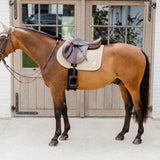 Kentucky Horsewear Saddle Pad 3D Logo Onion Quilt Jumping - Beige - Kentucky Horsewear - Equiluxe Tack