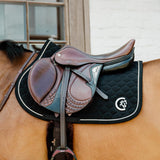 Kentucky Horsewear Saddle Pad 3D Logo Onion Quilt Jumping - Black - Kentucky Horsewear - Equiluxe Tack